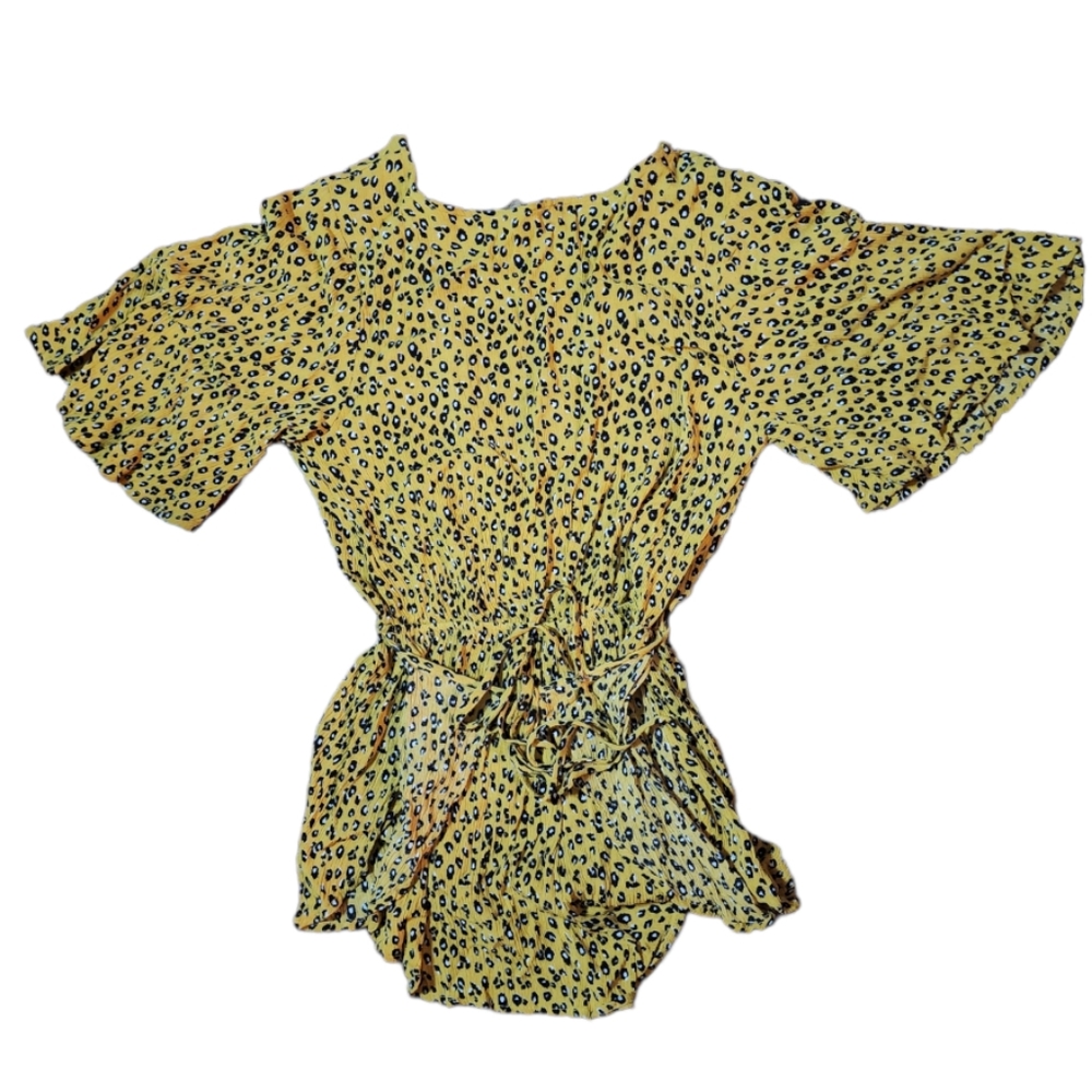Audrey 3+1 Leopard Print Romper Size Small (No Size Tags measures as Small) - Picture 2 of 3